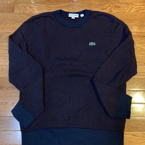 lacoste houndstooth sweater